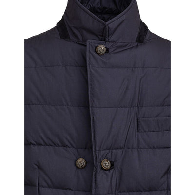 Dolce & Gabbana Blue Polyester Jackets & Coat
