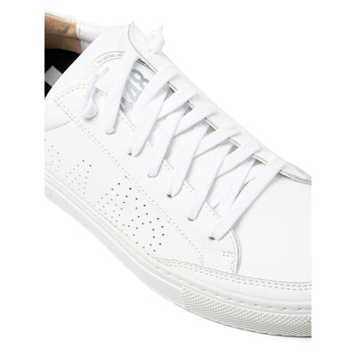 P448 Witte leren sneaker