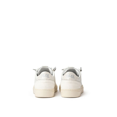 P448 Witte leren sneaker