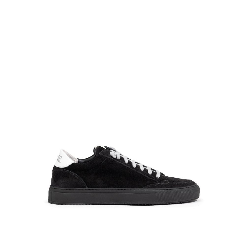 Baskets en cuir suédé noir P448