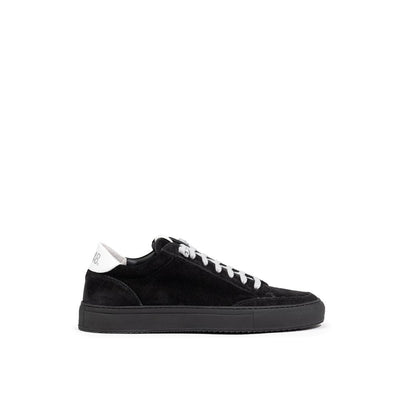 Baskets en cuir suédé noir P448