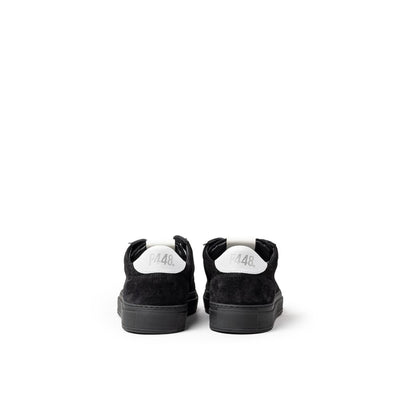 Baskets en cuir suédé noir P448