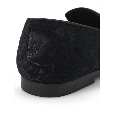 Mocassins à enfiler en cuir bleu Etro