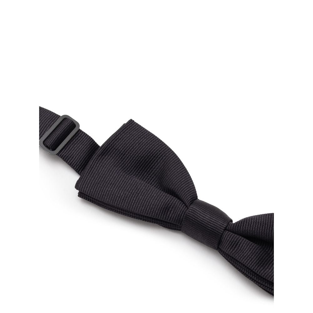 Cravates et nœud papillon en soie noire Dolce &amp; Gabbana