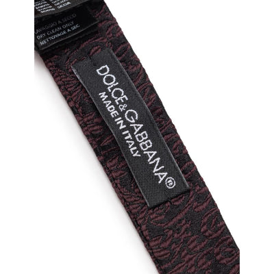 Cravates et nœud papillon en soie noire Dolce &amp; Gabbana