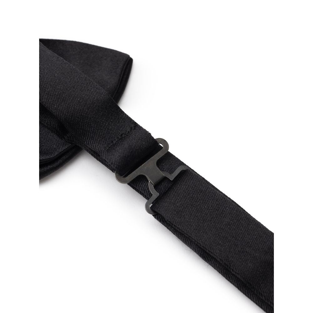 Cravates et nœud papillon en soie noire Dolce &amp; Gabbana
