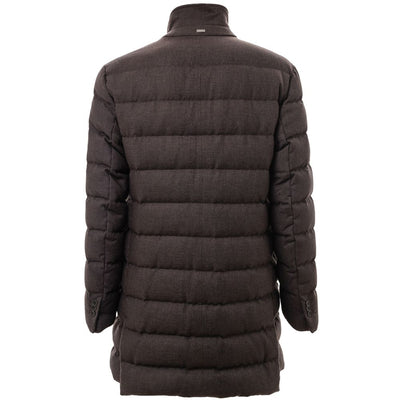 Herno Brown Wool Jackets & Coat