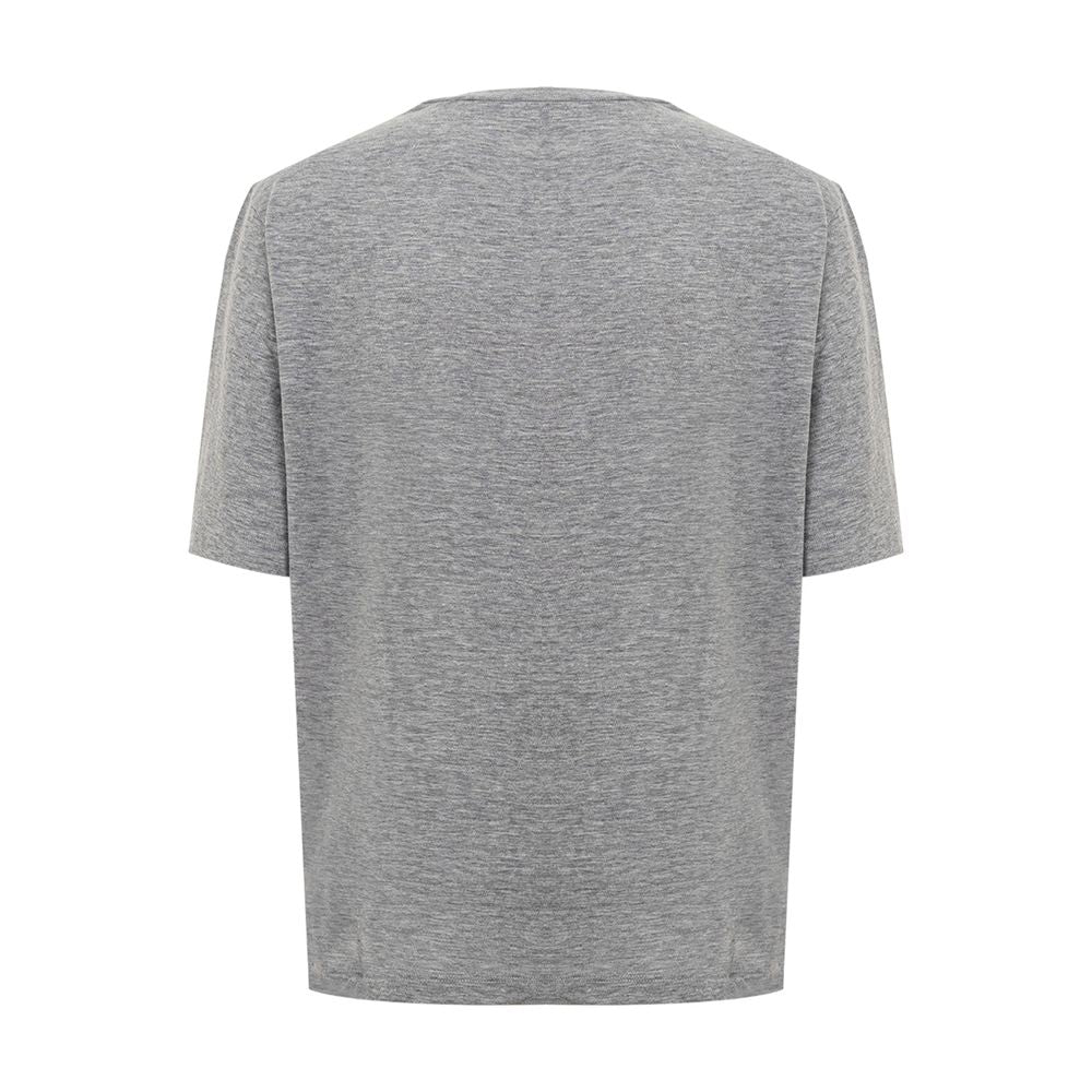 Dsquared² Chic Grijs Katoenen T-shirt voor de Moderne Vrouw