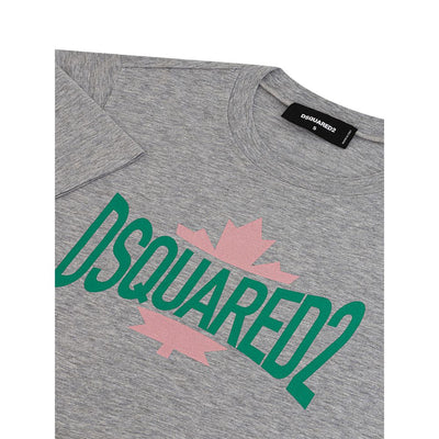Dsquared² Chic Grijs Katoenen T-shirt voor de Moderne Vrouw