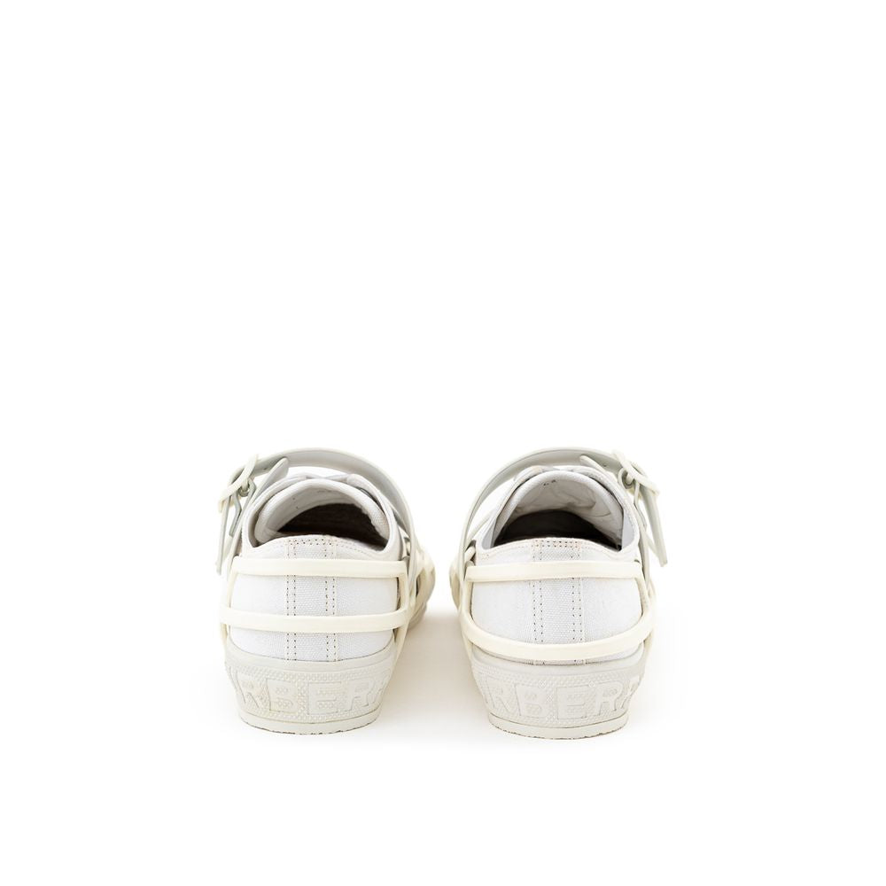 Burberry witte katoenen sneaker