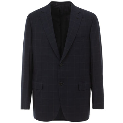 Blazer en laine bleu Brioni