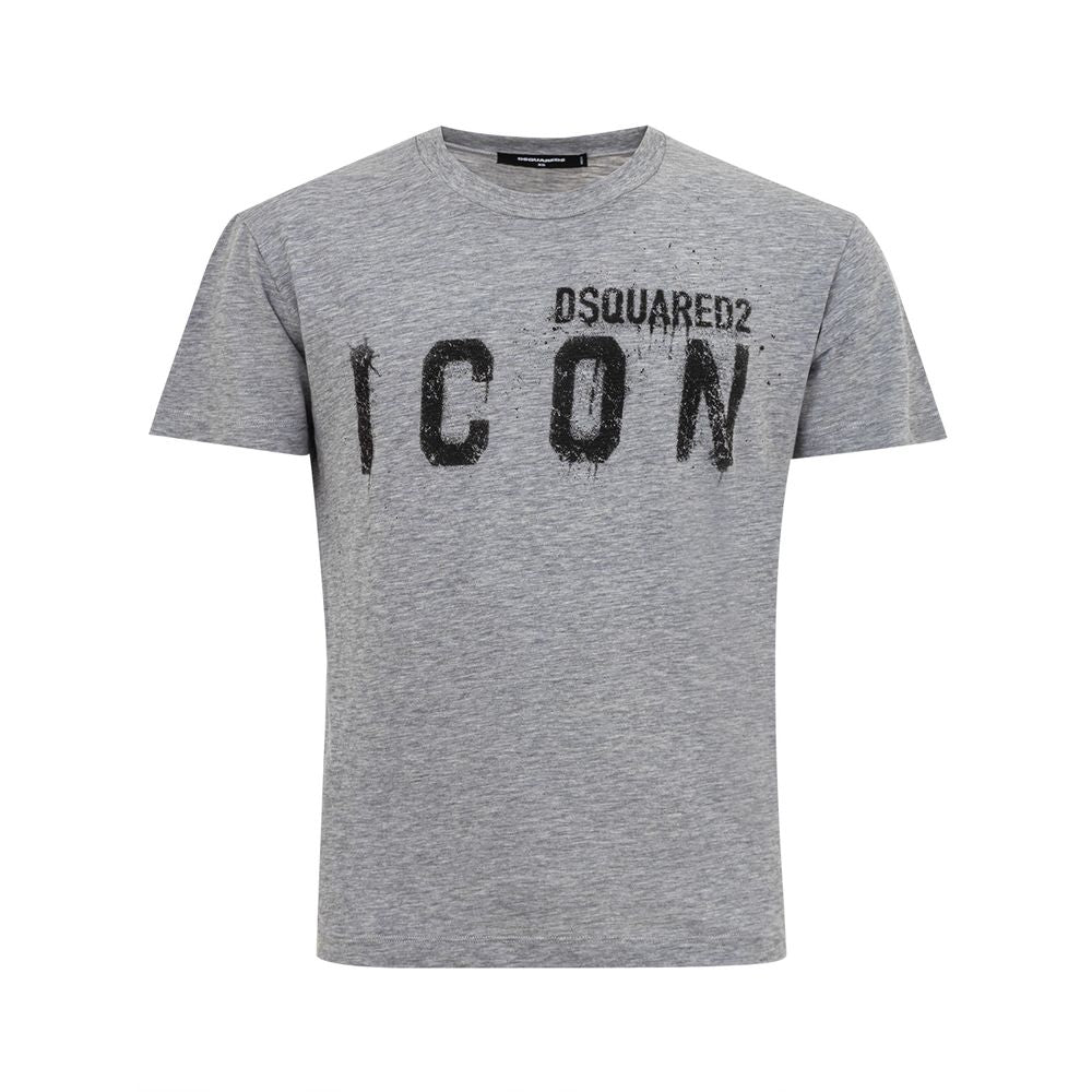 Dsquared² Strak grijs katoenen T-shirt voor stijlvolle mannen