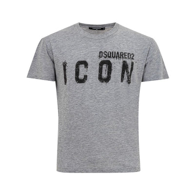 Dsquared² Strak grijs katoenen T-shirt voor stijlvolle mannen