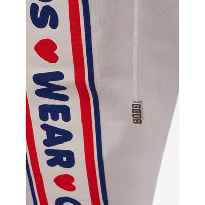 GCDS Verrijk je garderobe met een chique witte katoenen broek