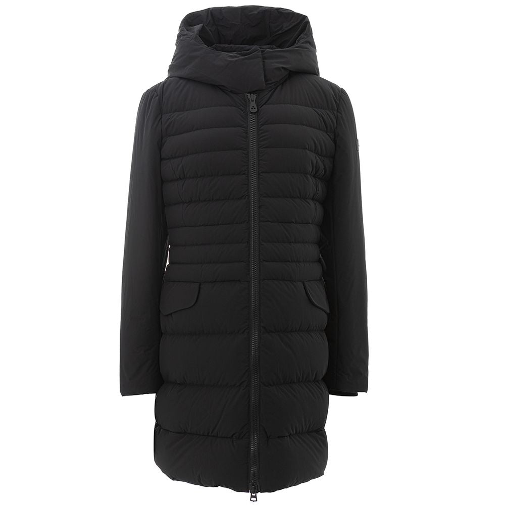 Peuterey Elegante Zwarte Polyamide Jas voor Dames