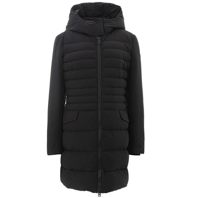 Peuterey Elegante Zwarte Polyamide Jas voor Dames
