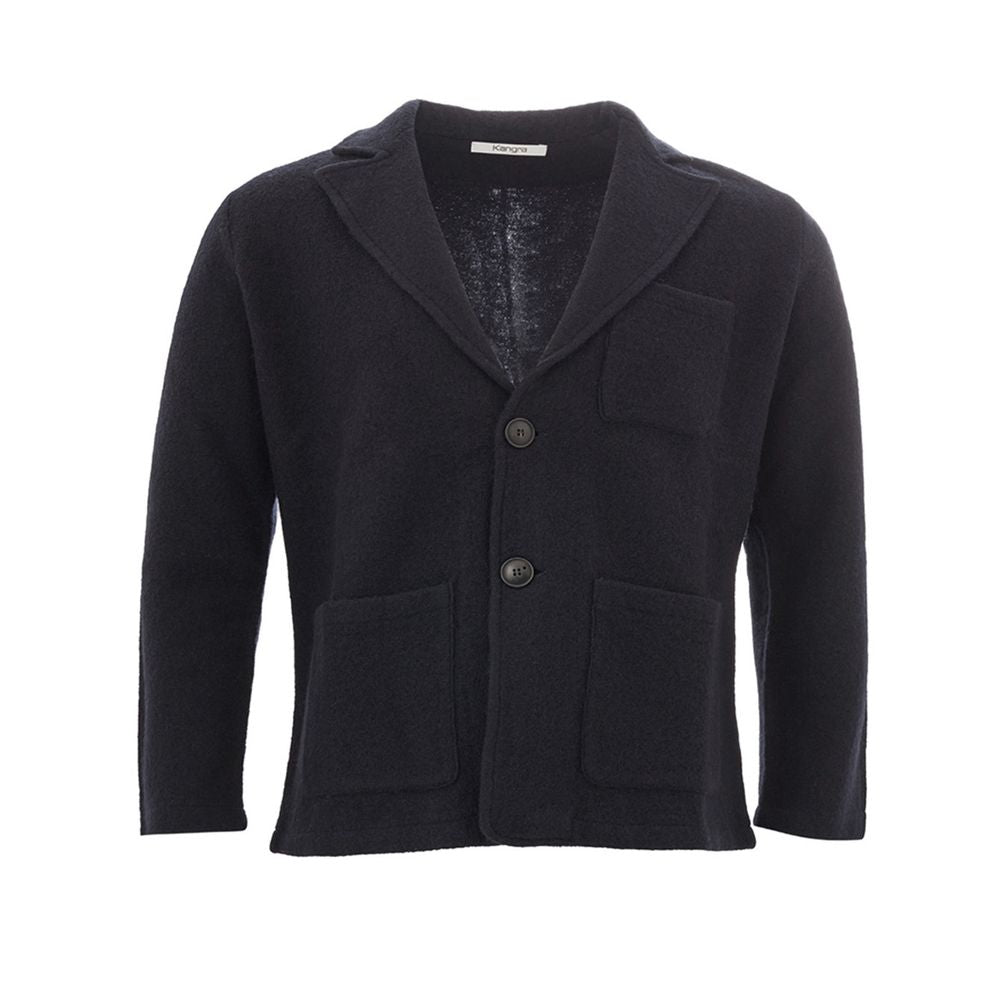KANGRA Elegante wollen blauwe jas voor heren