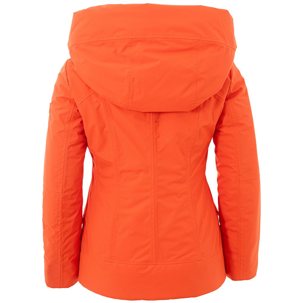 Peuterey Elegant oranje polyesterjack voor dames
