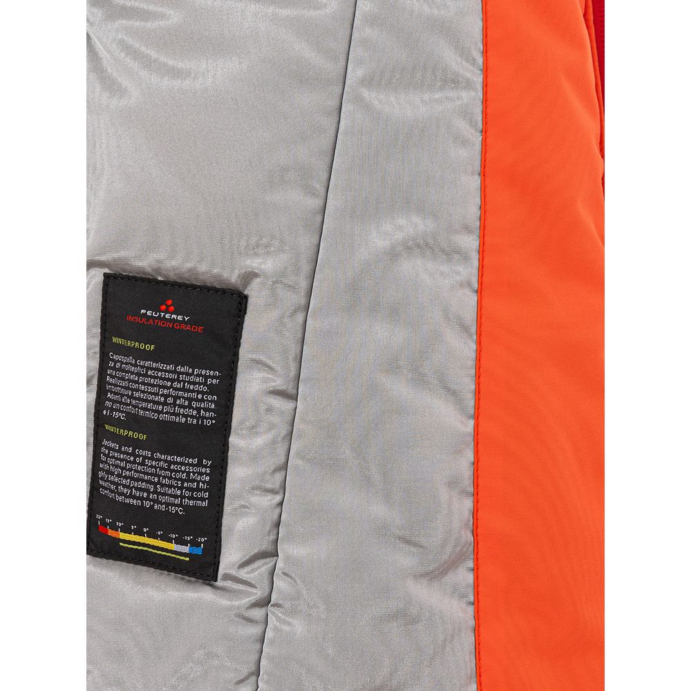 Peuterey Elegant oranje polyesterjack voor dames