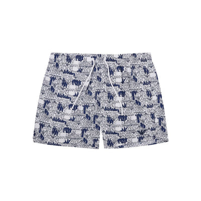 Emporio Armani Elegante Witte Polyester Zwemshorts