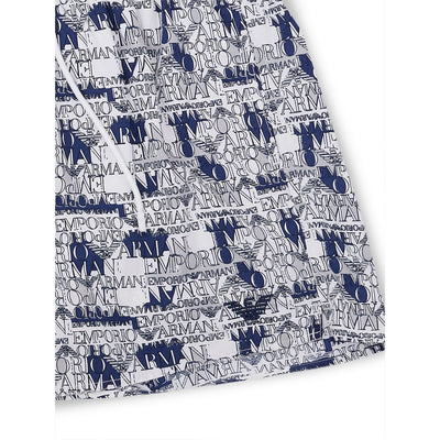 Emporio Armani Elegante Witte Polyester Zwemshorts