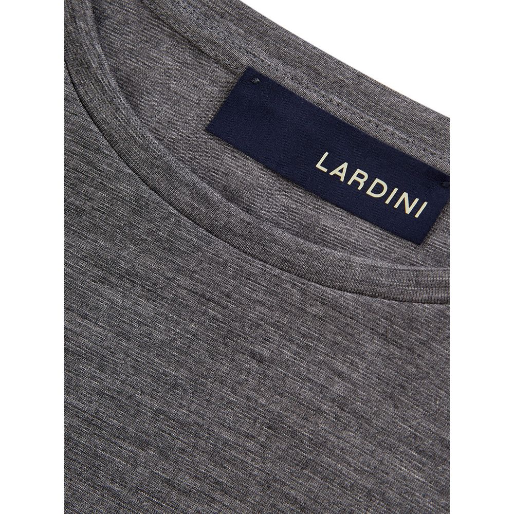 Lardini Elegant grijs wollen designer T-shirt