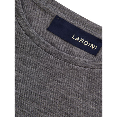 Lardini Elegant grijs wollen designer T-shirt