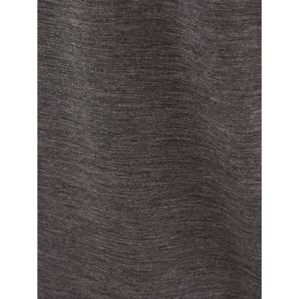 Lardini Elegant grijs wollen designer T-shirt