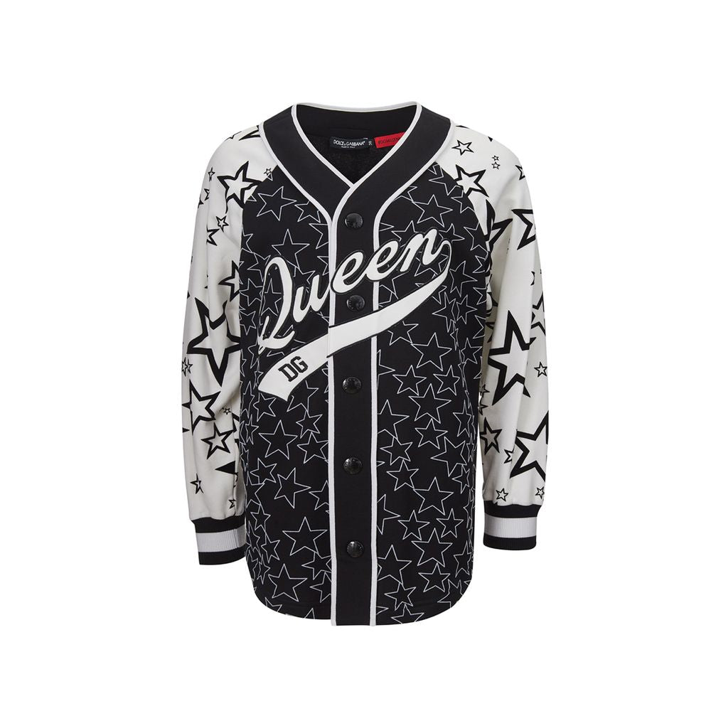 Dolce &amp; Gabbana Chic Zwarte Katoenen Trui voor Dames