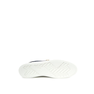 Roberto Cavalli blauwe leren sneaker