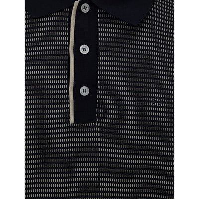 Dunhill Blue Cotton Polo Shirt
