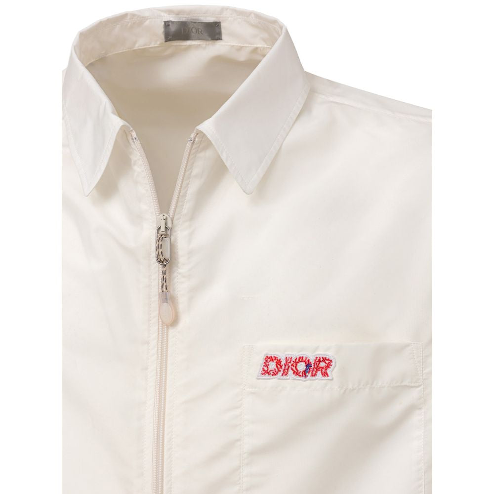 Dior Witte Polyester Korte Mouw