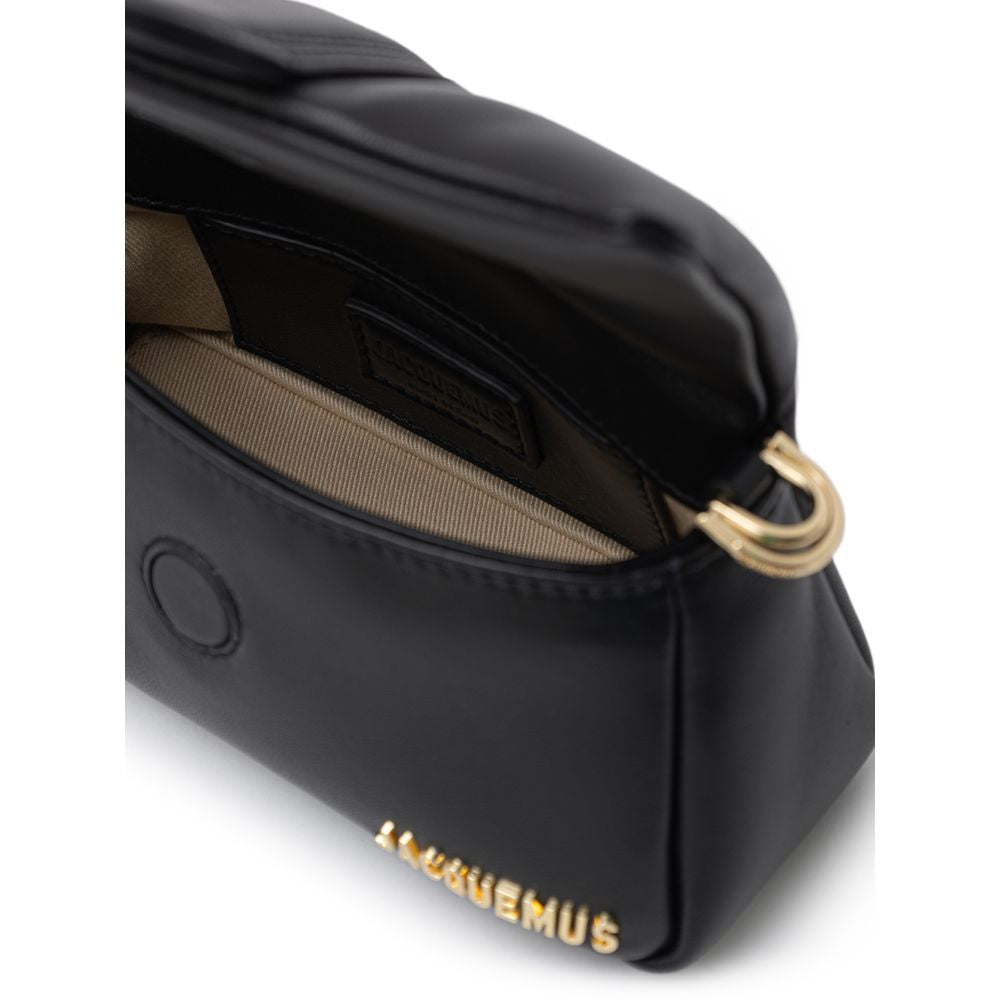 Jacquemus Black Leather Handbag Petit Bambino