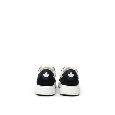 Dsquared² Zwart-witte leren sneaker
