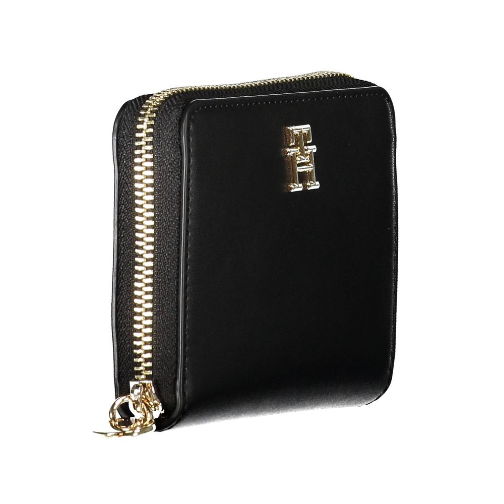 Tommy Hilfiger Zwarte Polyethyleen Dames Portemonnee