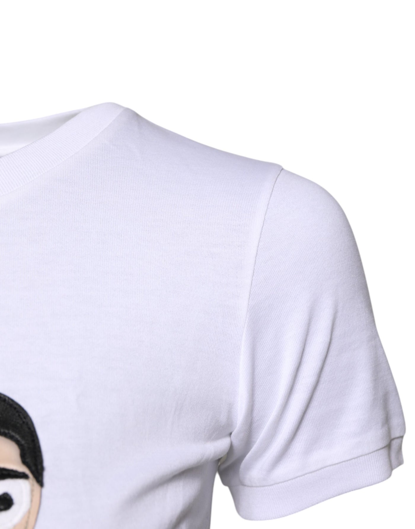 Dolce &amp; Gabbana wit katoenen #DGFAMILY borduursel T-shirt
