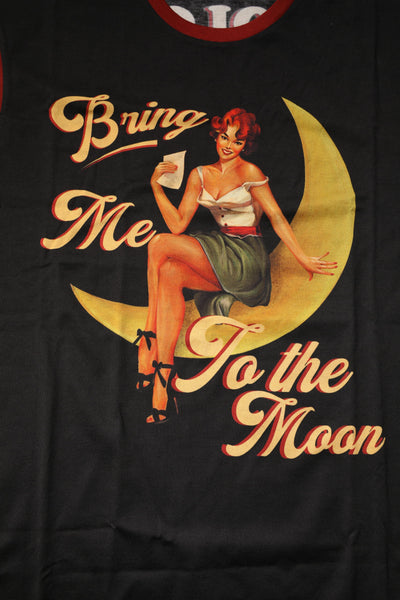 Dolce &amp; Gabbana Zwarte Pin Up Katoenen Tanktop met Ronde Hals
