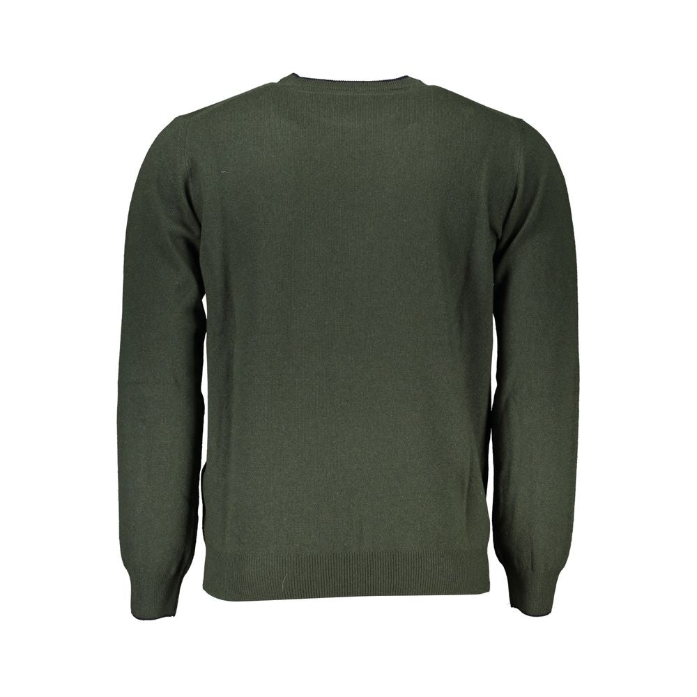 Harmont &amp; Blaine Chic Groene Designer Trui met Ronde Hals
