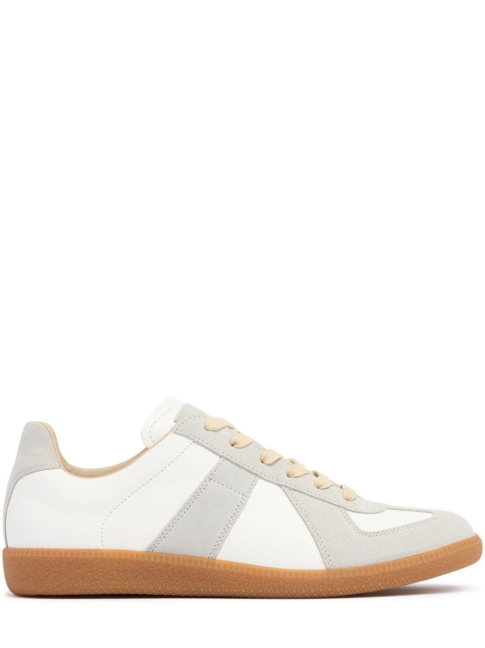Maison Margiela lage sneakers van leer en suède