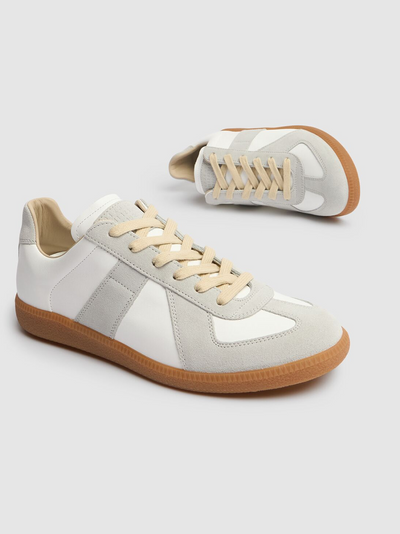 Maison Margiela lage sneakers van leer en suède