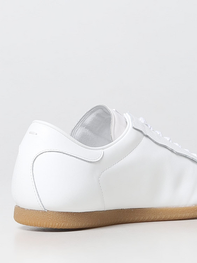 Maison Margiela lage, vederlichte sneakers van leer en suède