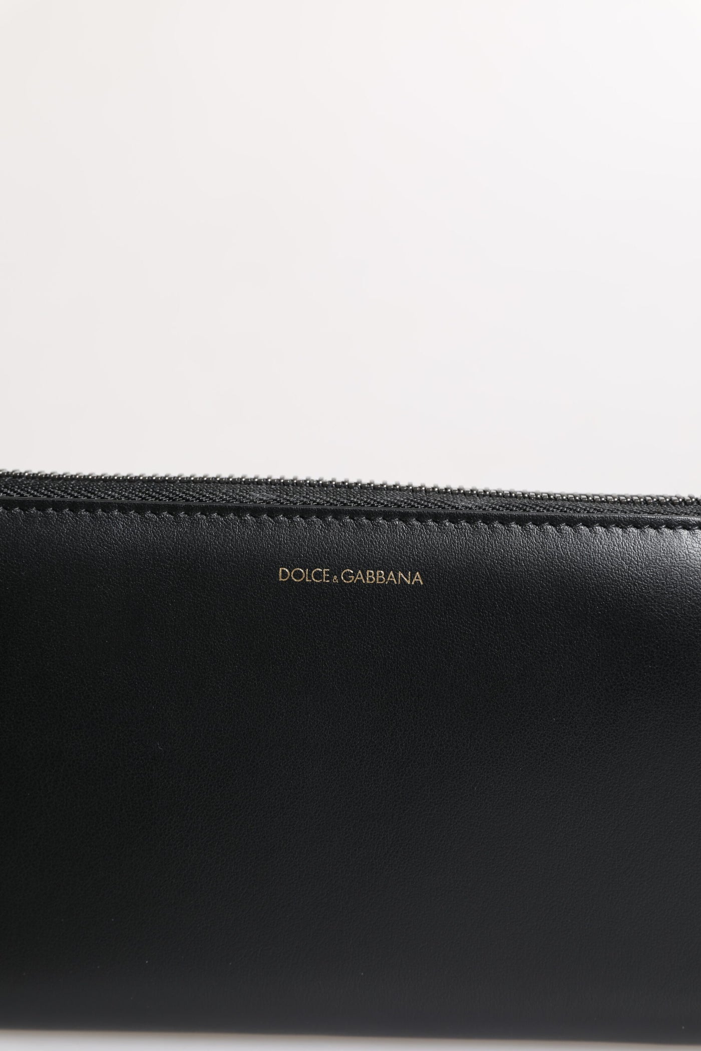 Dolce &amp; Gabbana Zwartblauwe Exotische Leren Continentale Portemonnee met Reliëf
