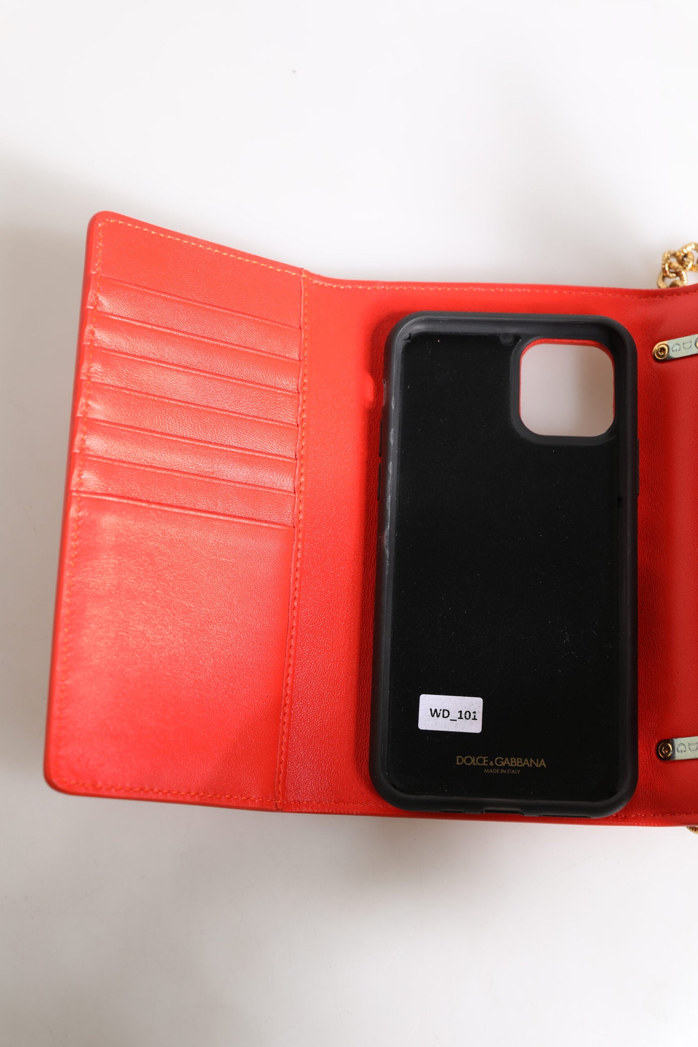 Dolce &amp; Gabbana Rode Leren Gewatteerde Devotion Crossbody Telefoonhoesje