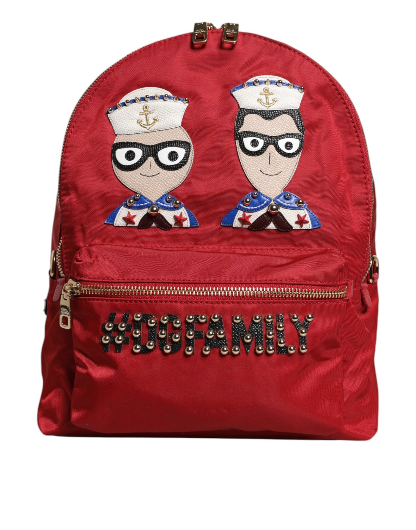Dolce &amp; Gabbana Rode #DGFAMILY VULCANO Versierde Rugzak