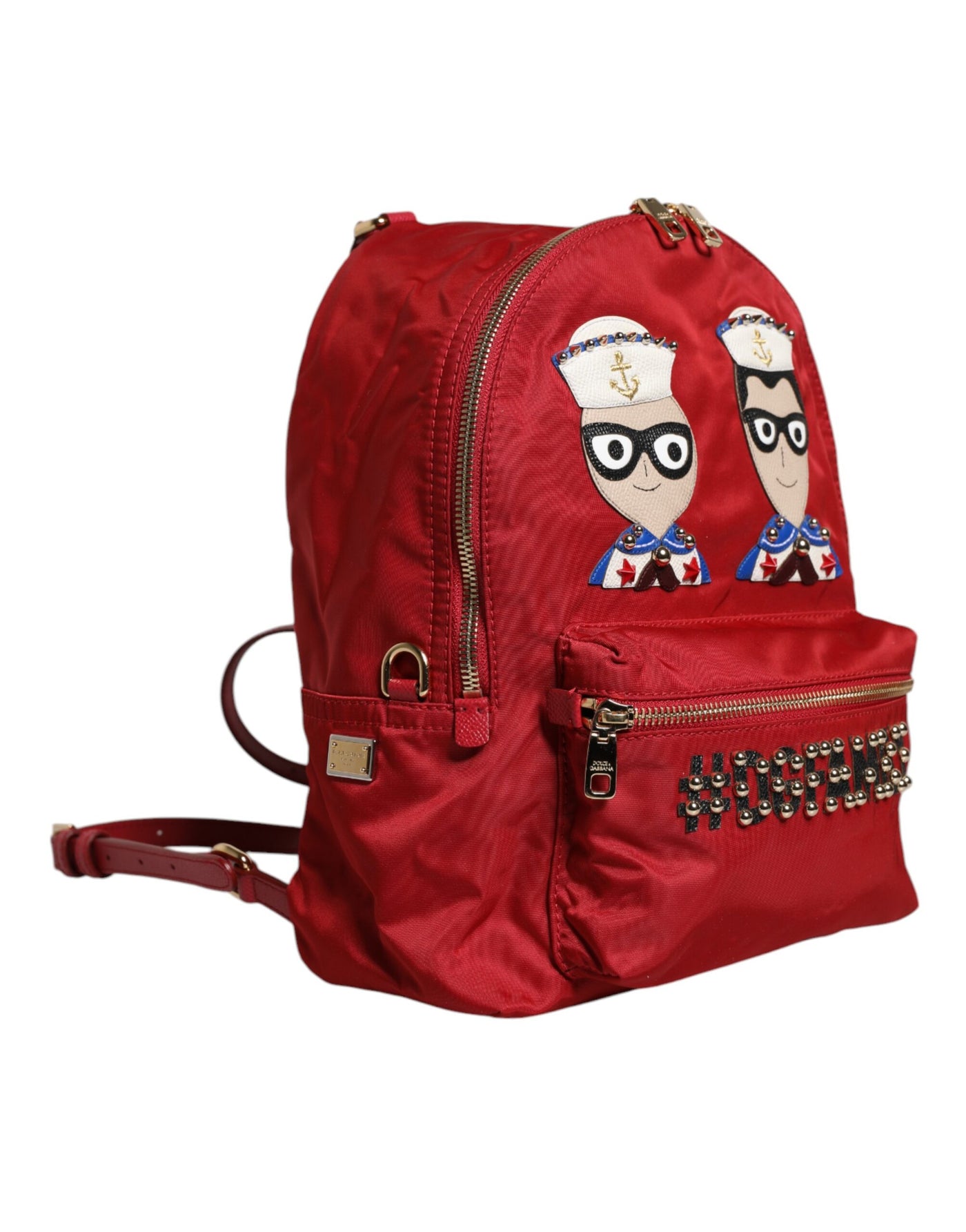 Dolce &amp; Gabbana Rode #DGFAMILY VULCANO Versierde Rugzak