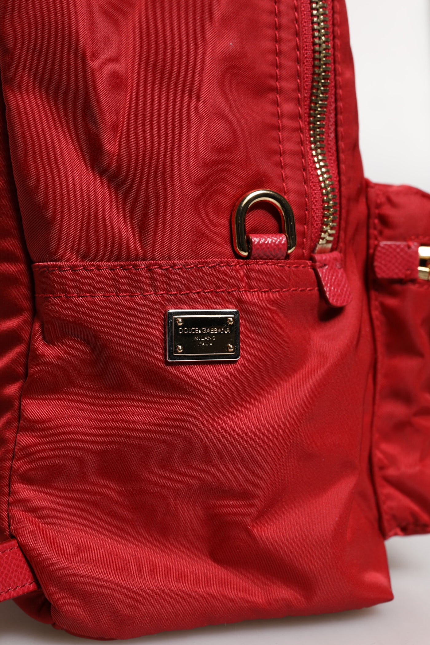 Dolce &amp; Gabbana Rode #DGFAMILY VULCANO Versierde Rugzak