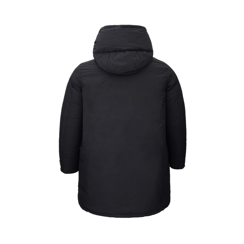 Voeg een chique, veelkleurige polyamide jas toe