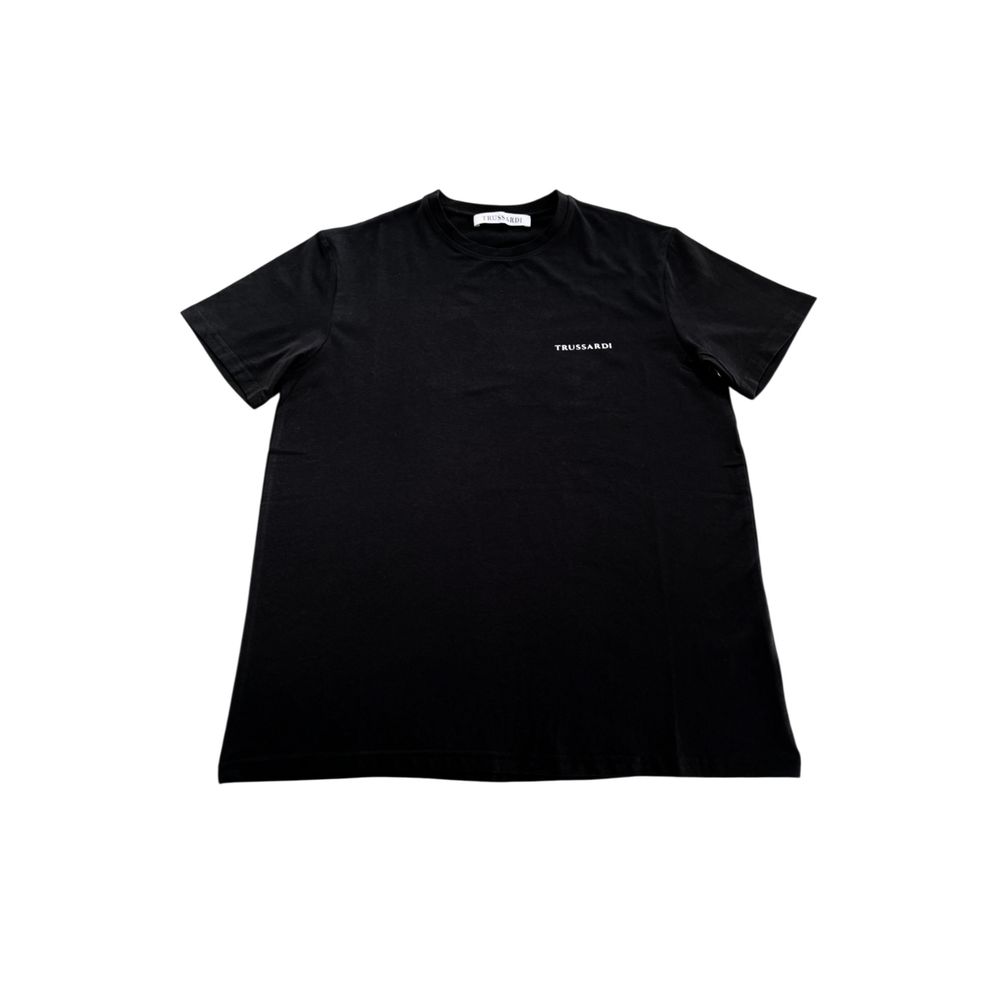 Trussardi Beachwear Zwart Katoenen Heren T-shirt