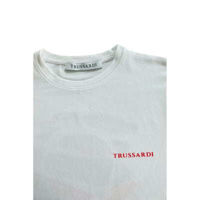 Trussardi Beachwear Wit Katoenen Heren T-shirt