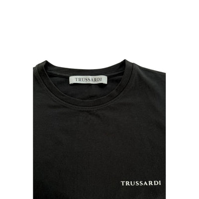 Trussardi Beachwear Zwart Katoenen Heren T-shirt